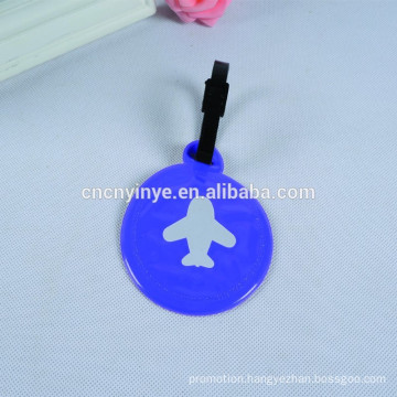 Wholesale Round shape pvc airplane hang luggage tag